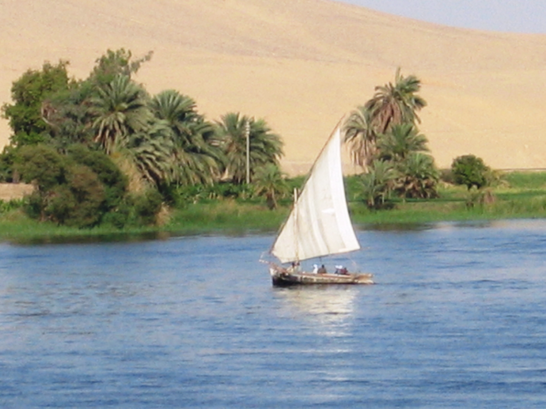 Egipto, 2007. Crucero por el Nilo. Falúa o faluca