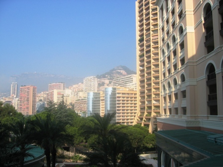 Mónaco, varios años. Vistas desde el hotel