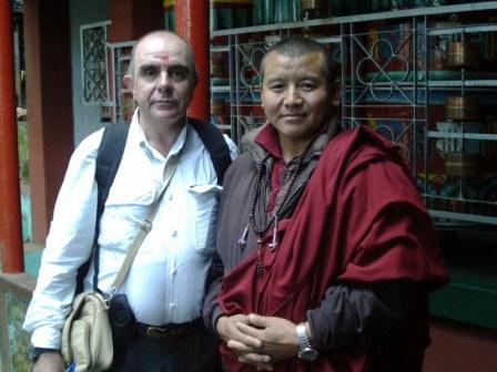 Nepal, 2004. Con el Dalai Lama de Dakshinkali